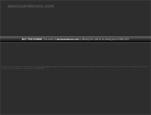 Tablet Screenshot of alexissanderson.com